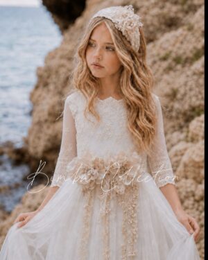 Vestido de comunión para niña. MODELO AUREADA