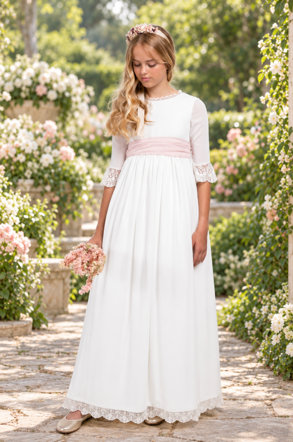 Vestido de comunión para niña. MODELO CLARISSE