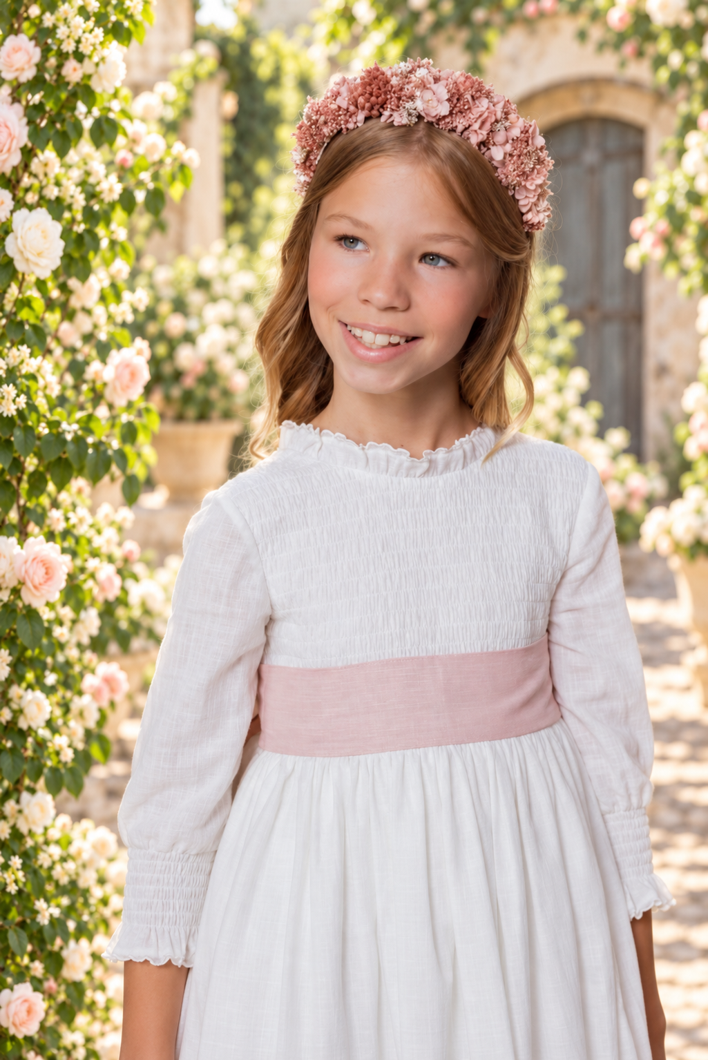 Vestido de comunión para niña. MODELO ORNELLA