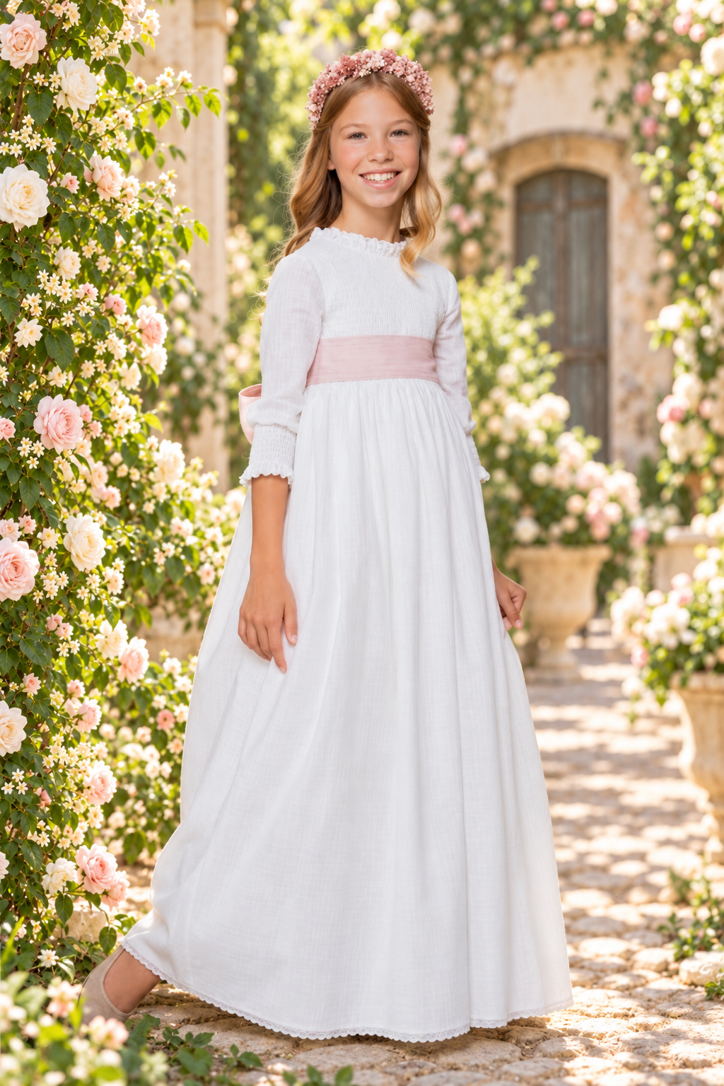 Vestido de comunión para niña. MODELO ORNELLA