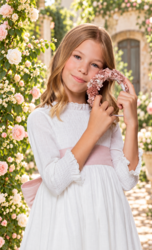Vestido de comunión para niña. MODELO ORNELLA