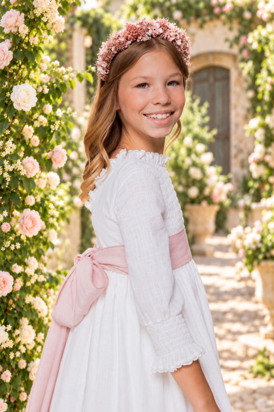 Vestido de comunión para niña. MODELO ORNELLA