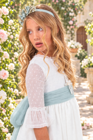 Vestido de comunión para niña. MODELO PETRA