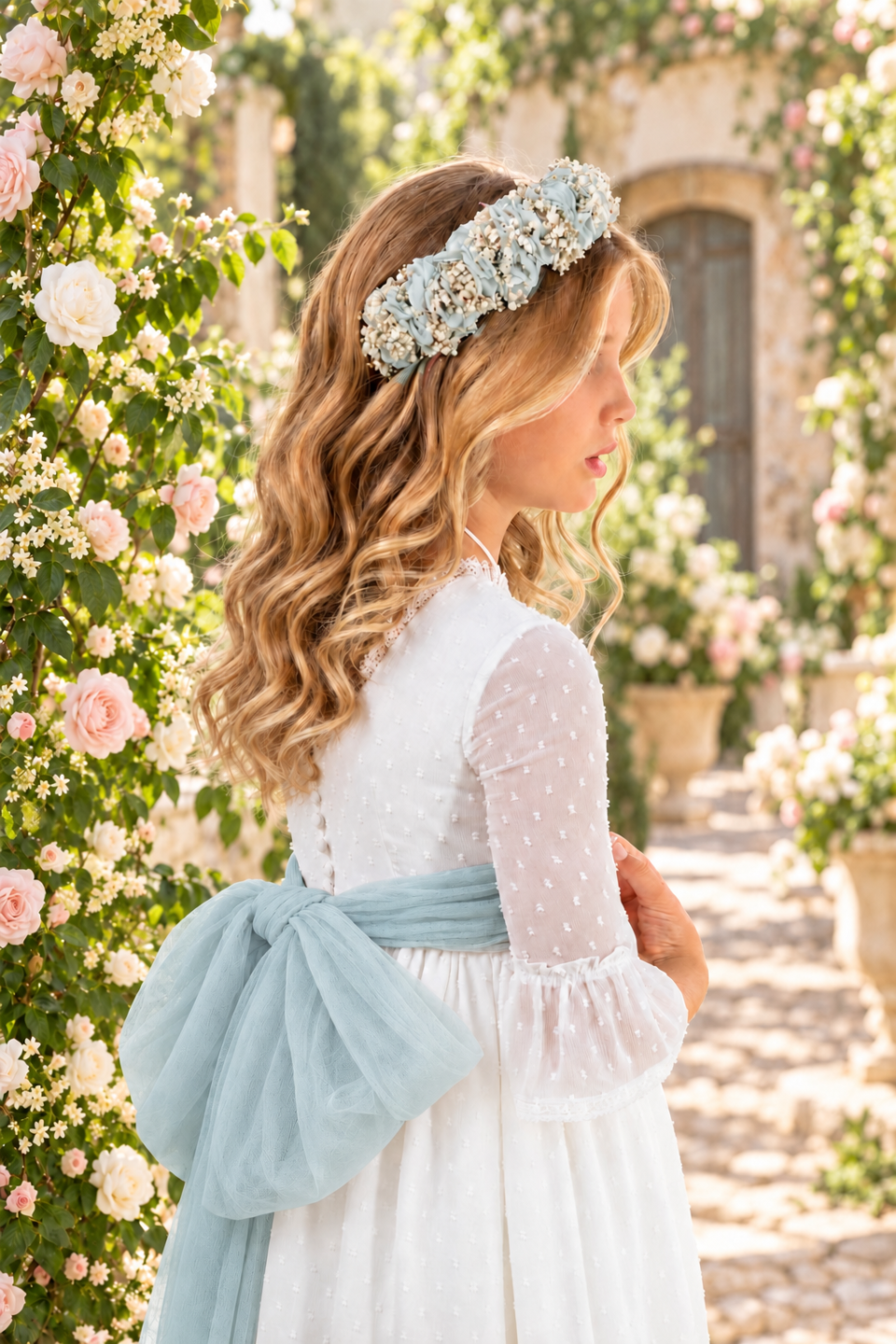 Vestido de comunión para niña. MODELO PETRA