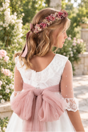 Vestido de comunión para niña. MODELO PÍA