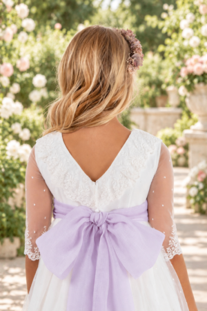 Vestido de comunión para niña. MODELO SIENA