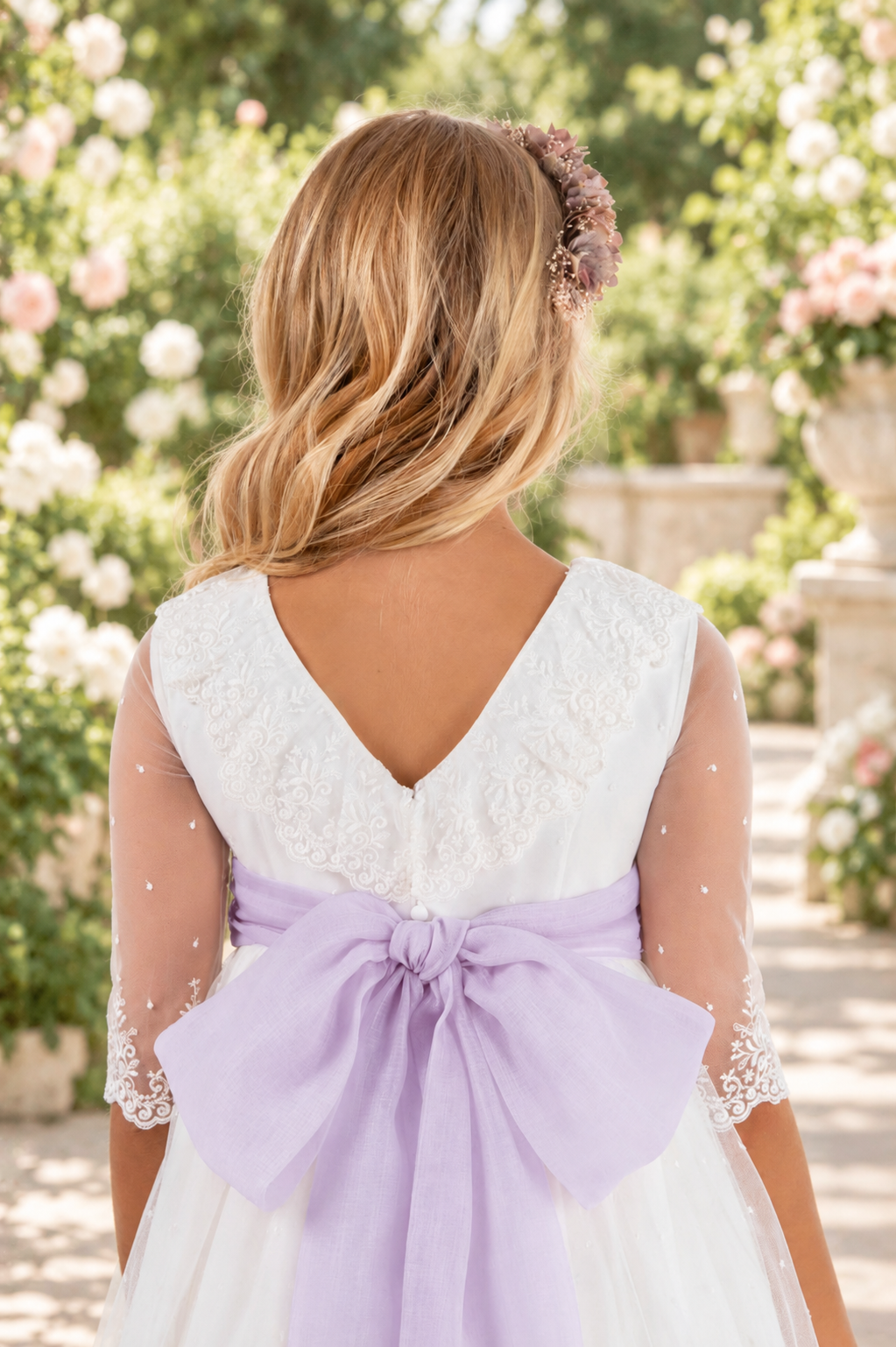 Vestido de comunión para niña. MODELO SIENA