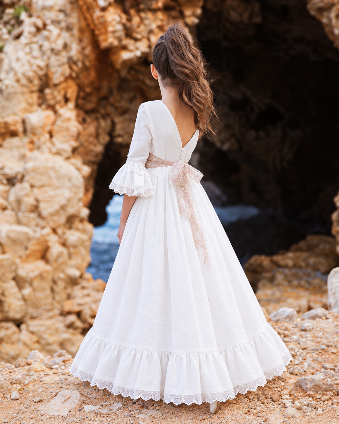 Vestido de comunión para niña. MODELO VERA