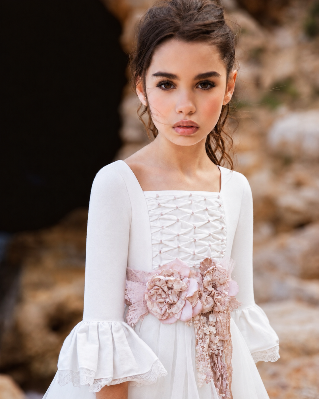 Vestido de comunión para niña. MODELO VERA