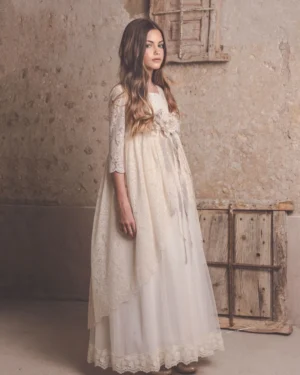 Vestido de Comunión para Niña. Modelo NAMAR