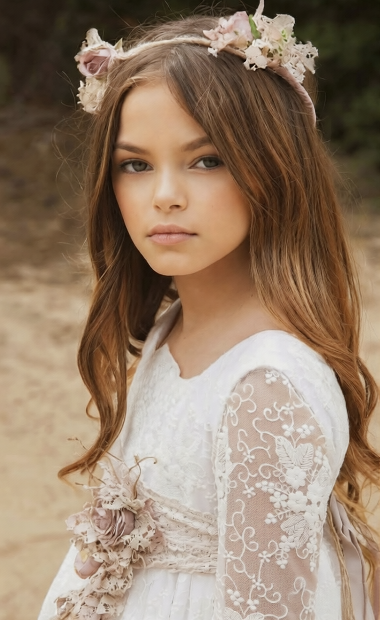 Vestido de comunión para niña. modelo MARIE