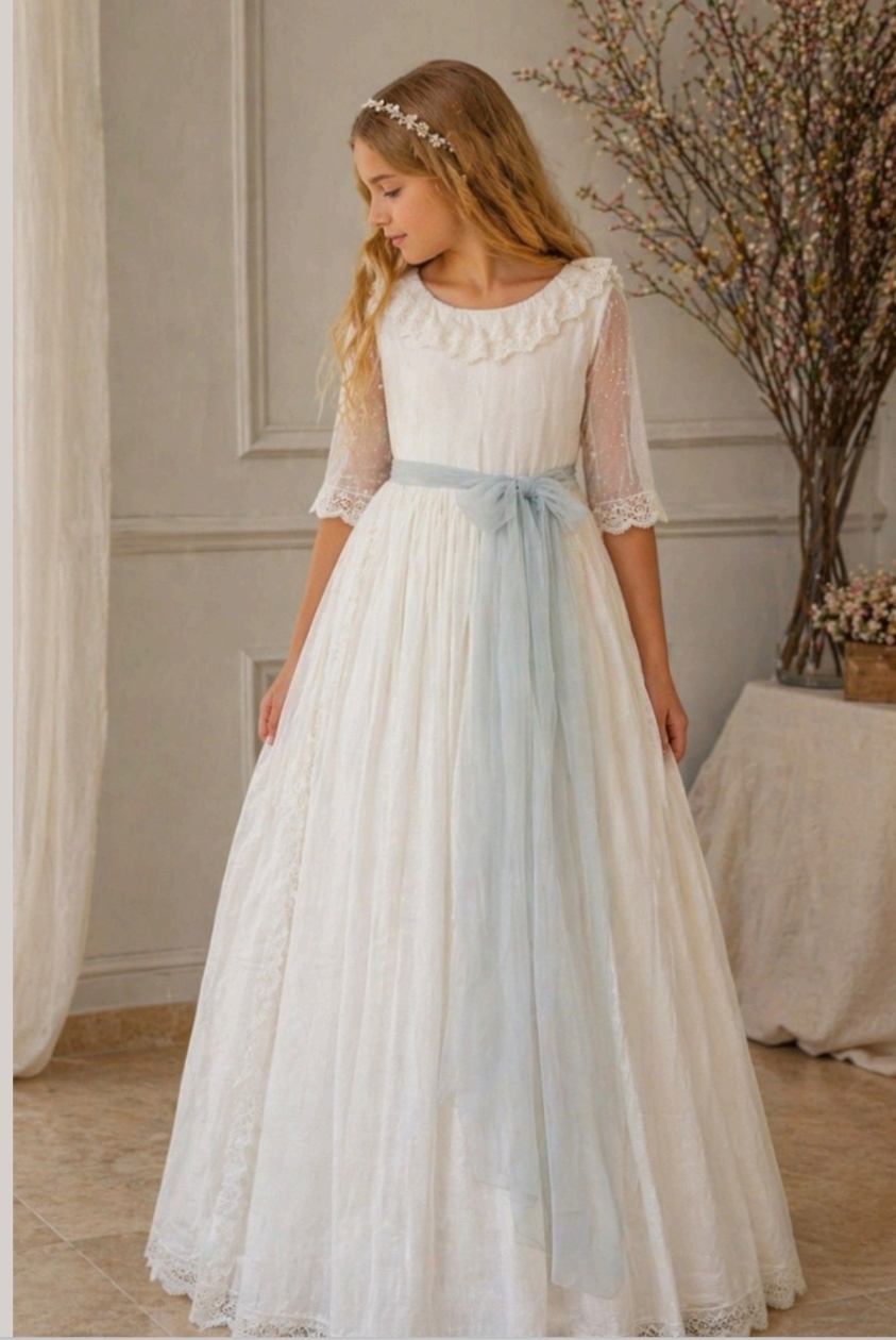 Vestido de comunión para niña. MODELO ATINA