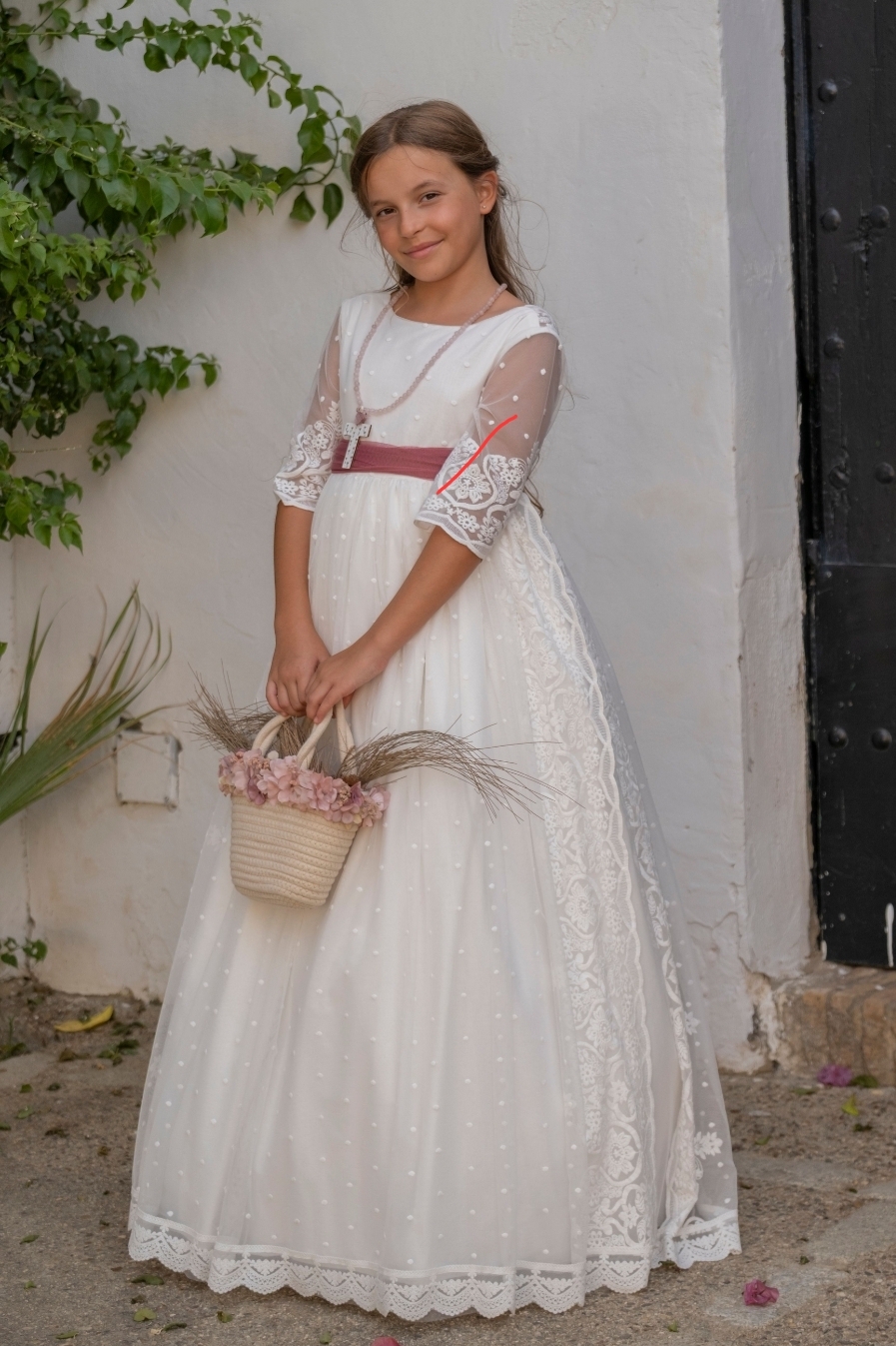 Vestido de comunión para niña. MODELO ANNA