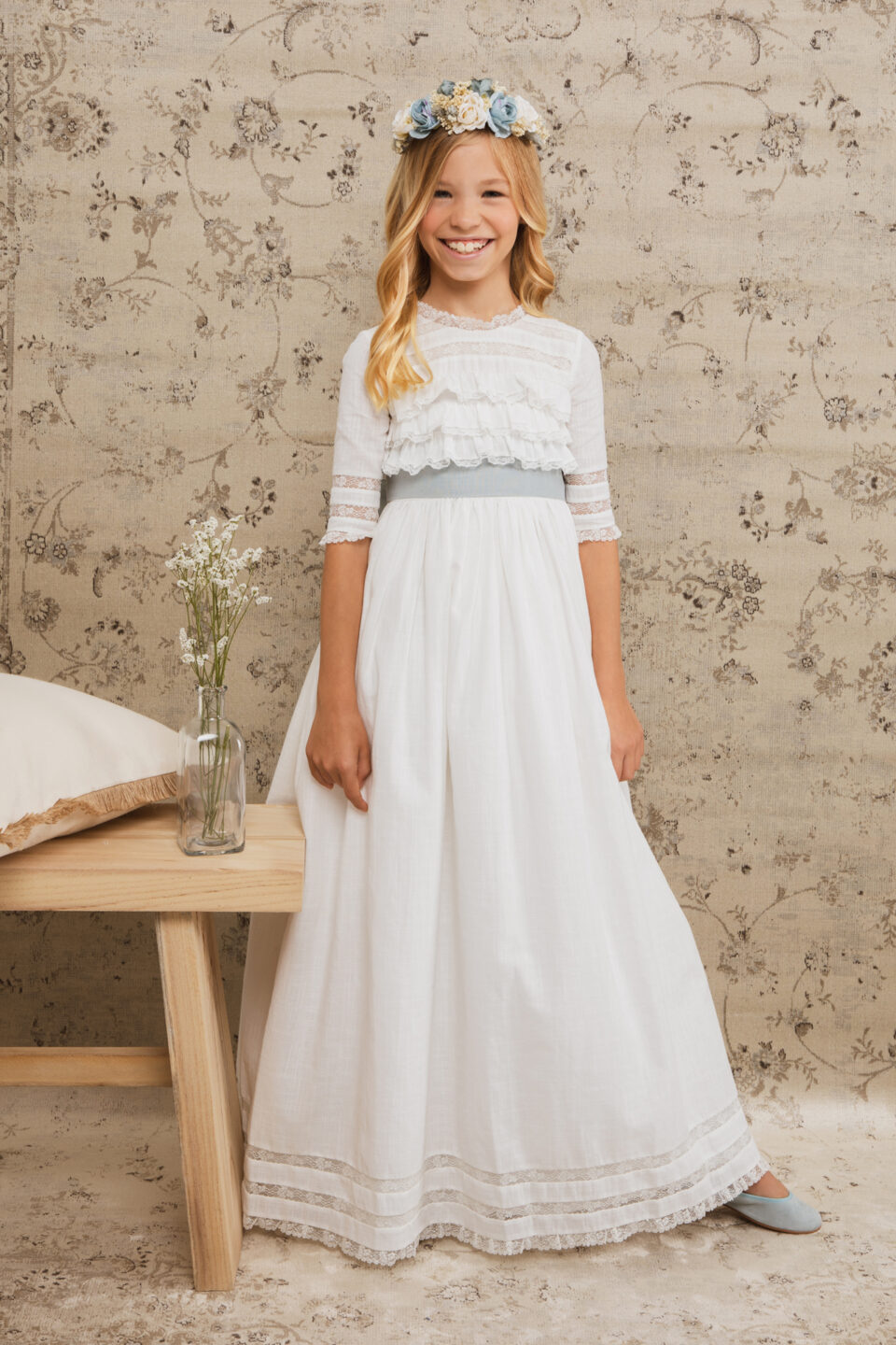 Vestido de comunión para niña. Modelo ABBY