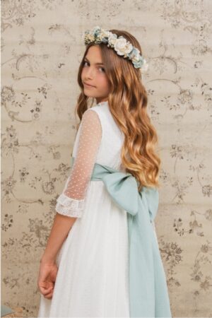Vestido de comunión para niña. Modelo Micaela