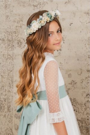 Vestido de comunión para niña. Modelo Micaela