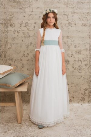 Vestido de comunión para niña. Modelo Micaela