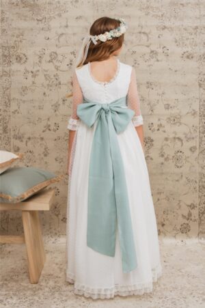 Vestido de comunión para niña. Modelo Micaela